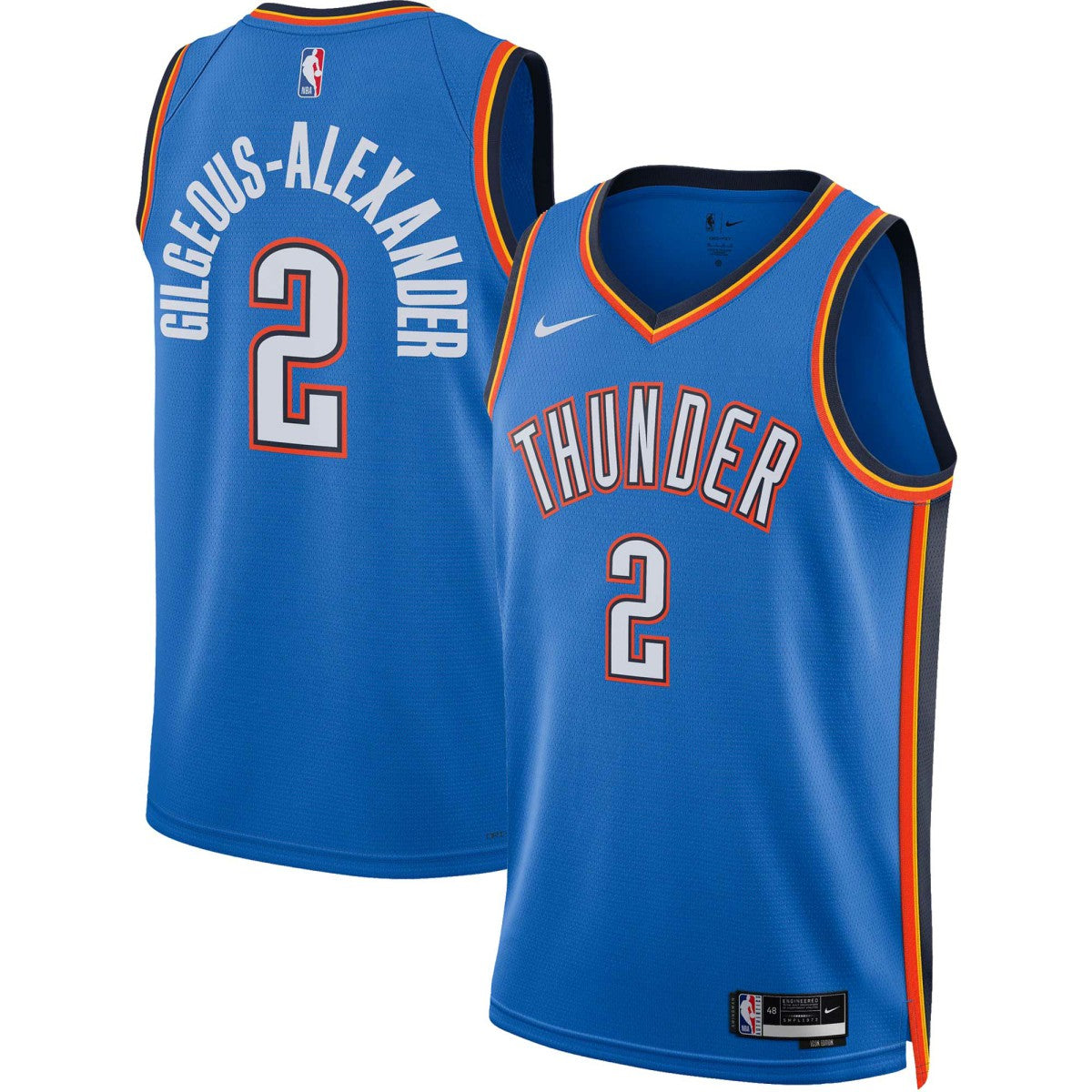 Nike Shai Gilgeous-Alexander Oklahoma City Thunder Unisex Swingman Jersey Icon Edition Blue
