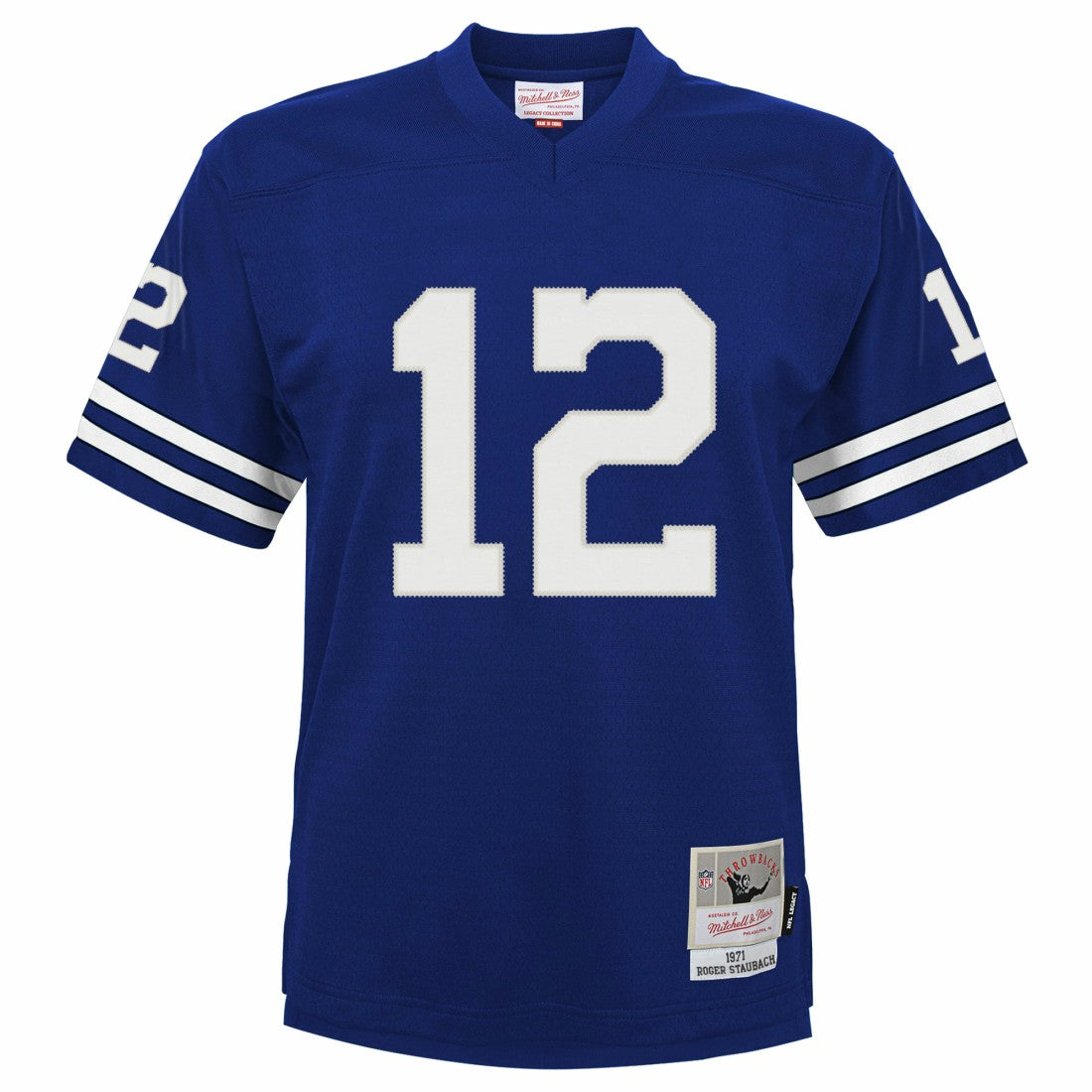 Roger Staubach Dallas Cowboys Preschool 1971 Retired Player Legacy Jersey - Navy - Mitchell & Ness