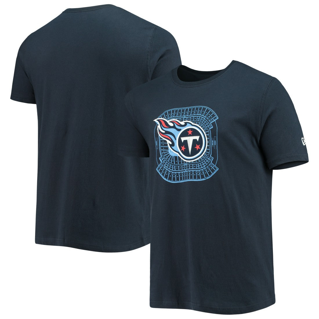 Tennessee Titans New Era Stadium T-Shirt - Navy - NFL