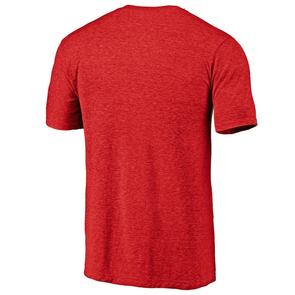 New England Patriots Hometown Collection The Shield Tri-Blend T-Shirt - Red - NFL
