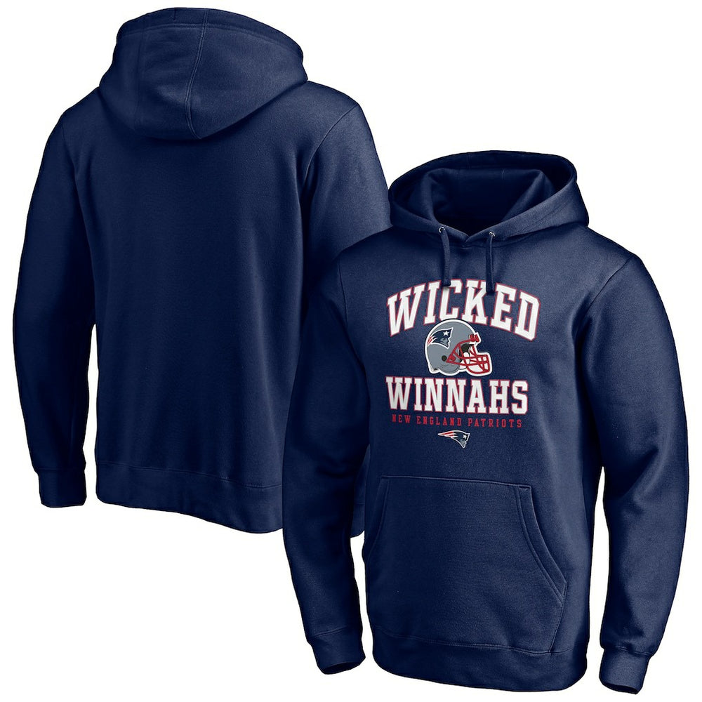 New England Patriots Hometown Collection Wicked Winnahs Pullover Hoodie - Navy - NFL