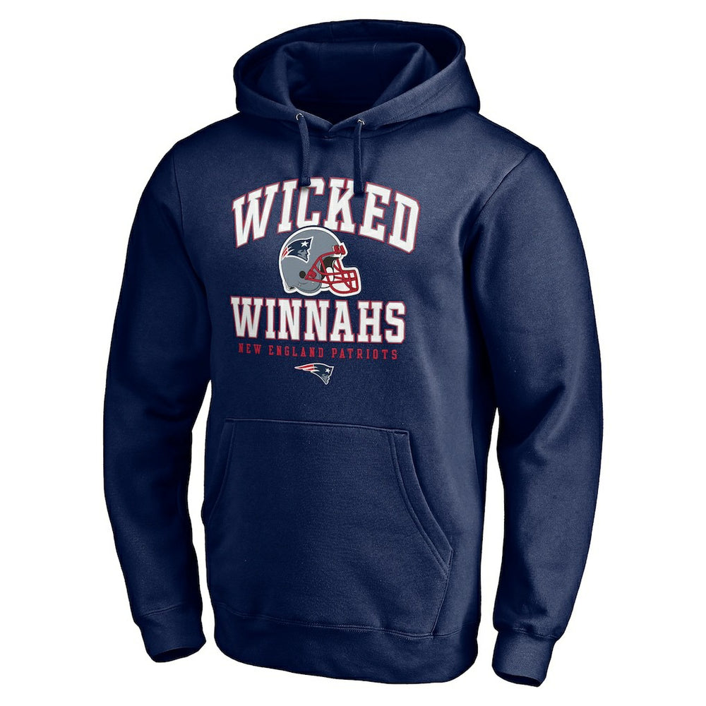 New England Patriots Hometown Collection Wicked Winnahs Pullover Hoodie - Navy - NFL