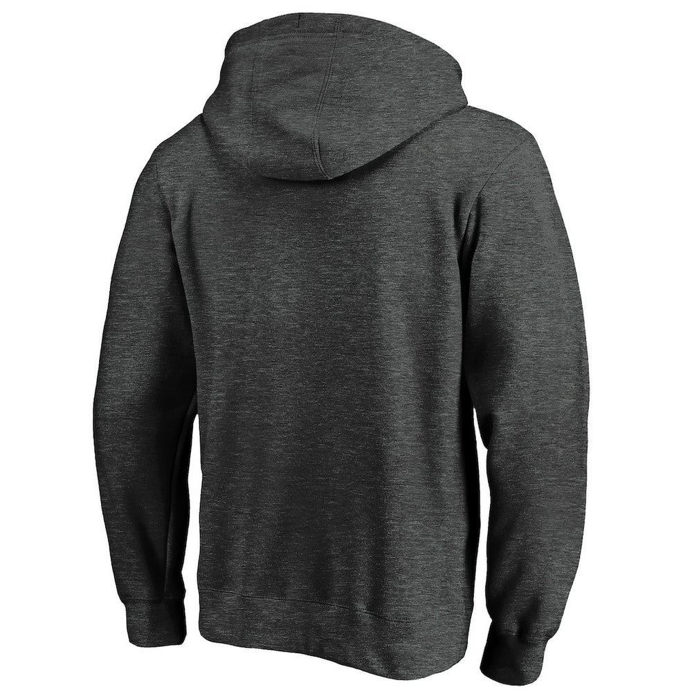 New England Patriots Primary Logo Fitted Pullover Hoodie - Charcoal - NFL