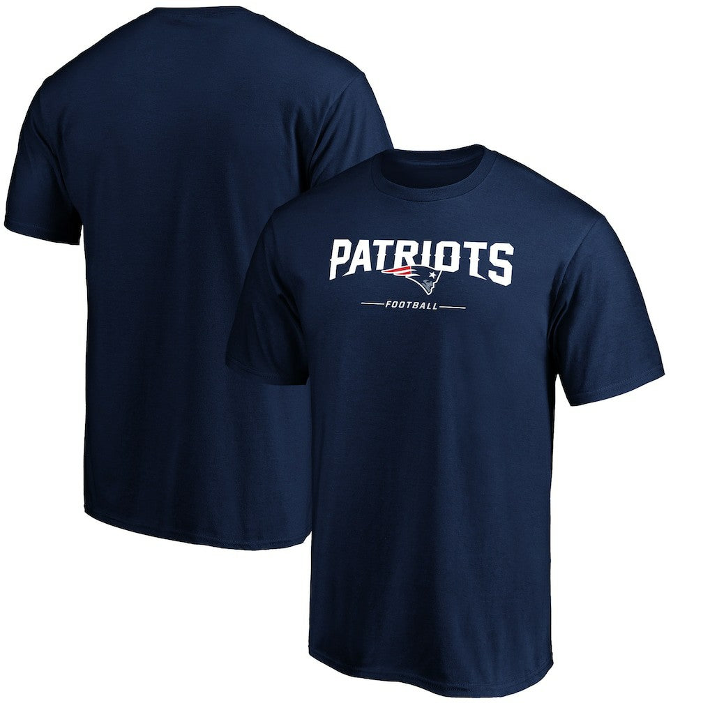 New England Patriots Team Lockup T-Shirt - Navy - NFL