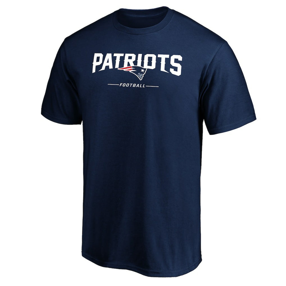 New England Patriots Team Lockup T-Shirt - Navy - NFL
