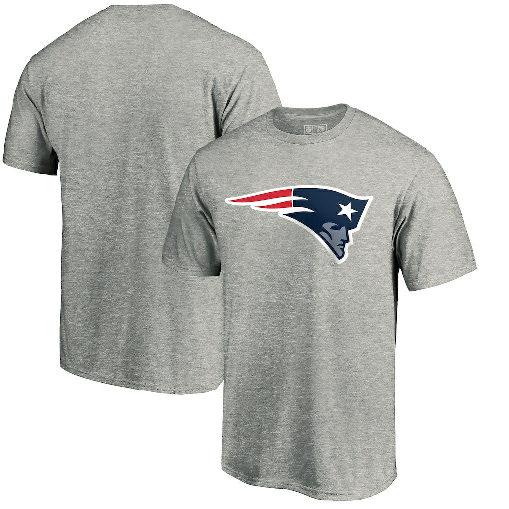 New England Patriots Primary Logo T-Shirt - Heather Gray - Fanatics