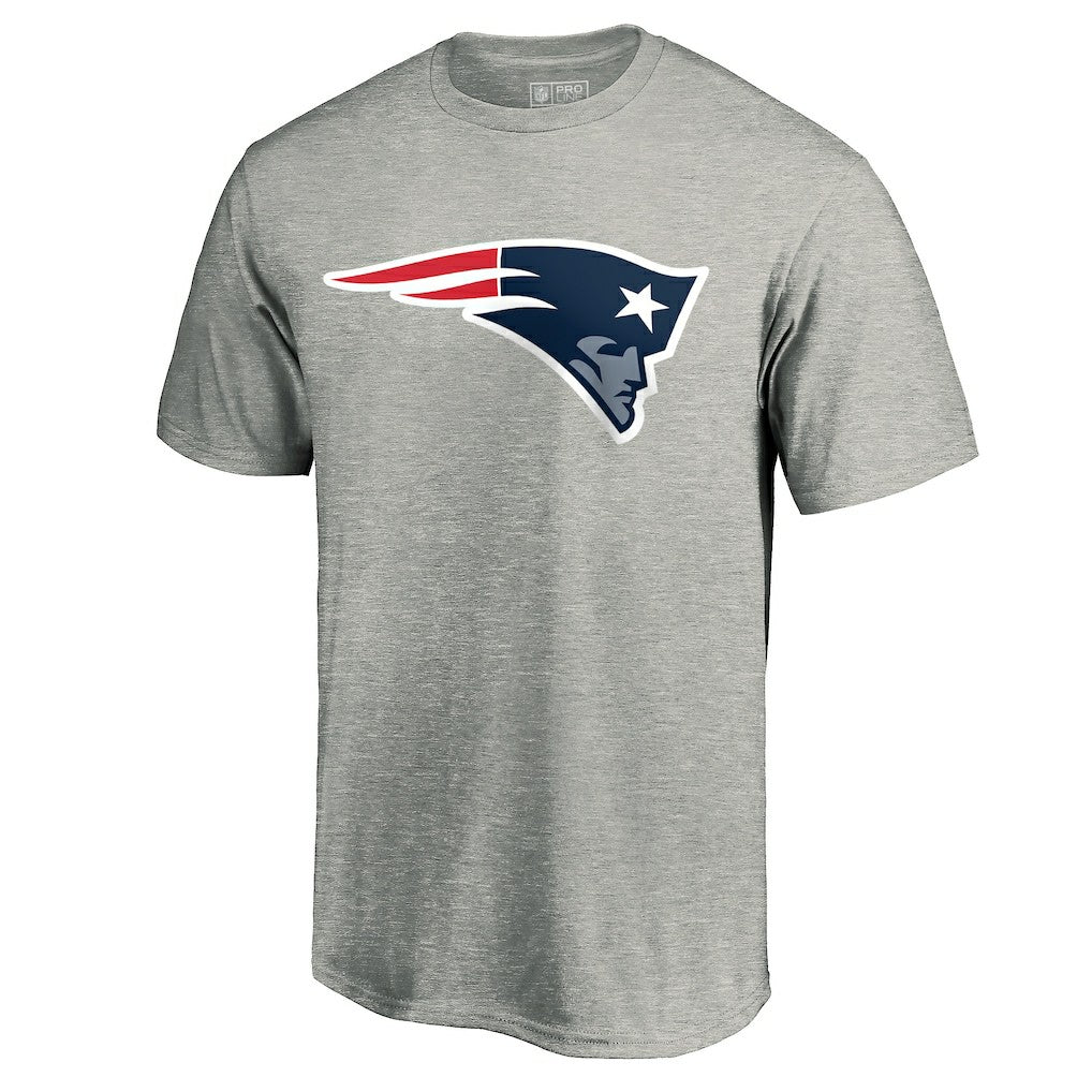 New England Patriots Primary Logo T-Shirt - Heather Gray - Fanatics