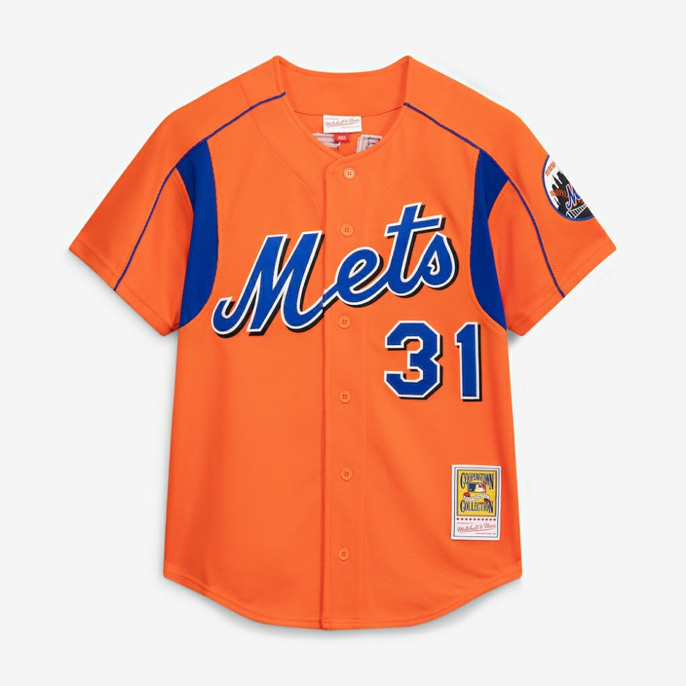 Mike Piazza New York Mets Mitchell & Ness Cooperstown Collection Mesh Batting Practice Button-Up Jersey Discount