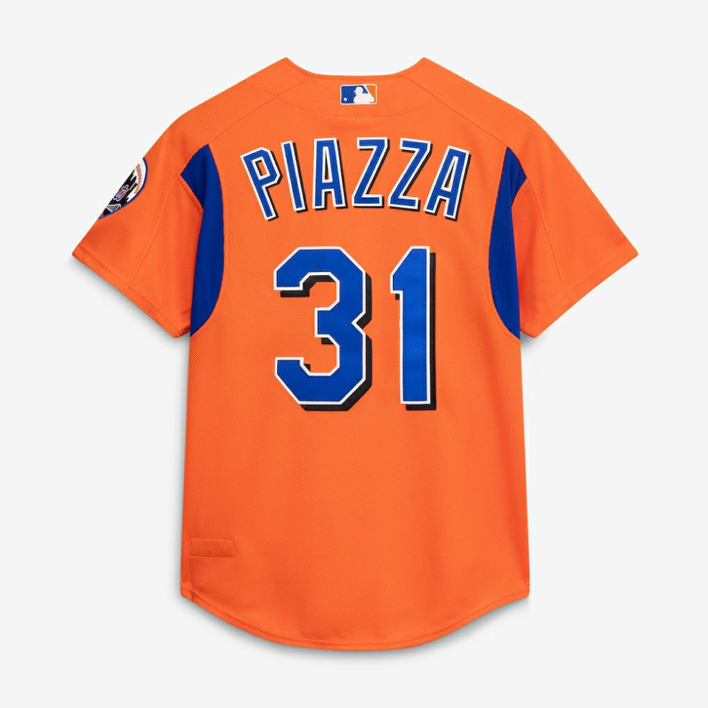 Mike Piazza New York Mets Mitchell & Ness Cooperstown Collection Mesh Batting Practice Button-Up Jersey Discount