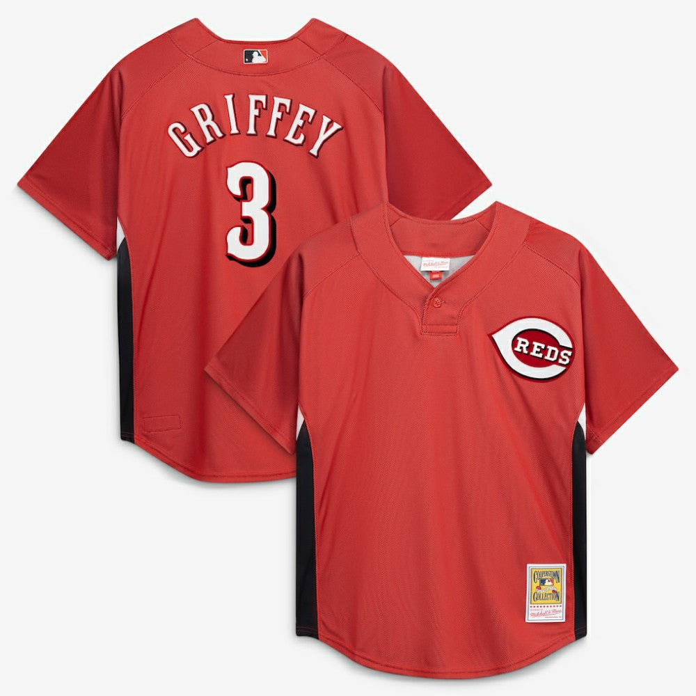 Ken Griffey Jr. Cincinnati Reds Mitchell & Ness Authentic Batting Practice Jersey for sale