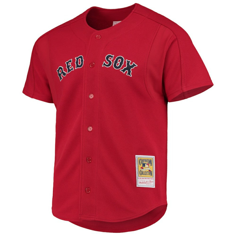 David Ortiz Boston Red Sox Mitchell & Ness Cooperstown Collection Mesh Batting Practice Button-Up Jersey Sale