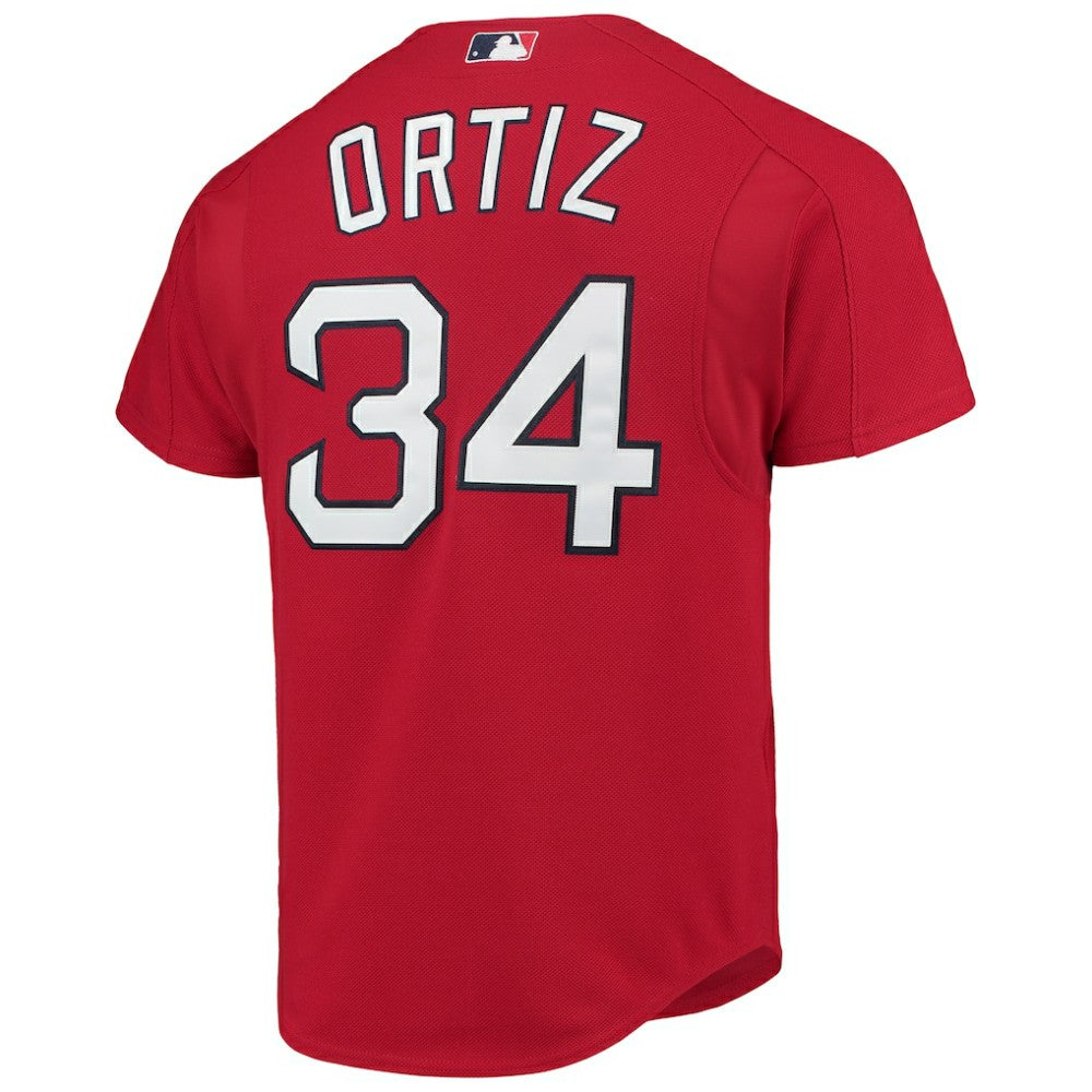 David Ortiz Boston Red Sox Mitchell & Ness Cooperstown Collection Mesh Batting Practice Button-Up Jersey Sale