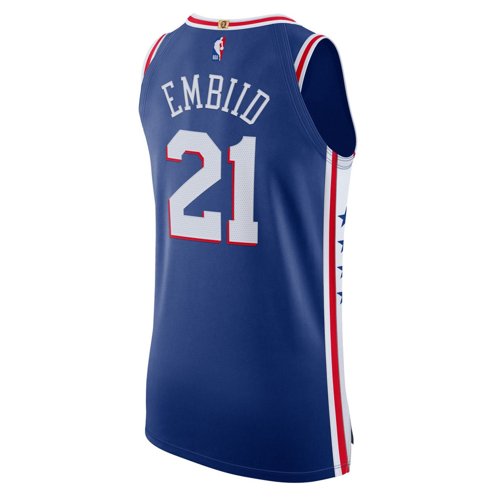 Nike Joel Embiid Philadelphia 76ers Authentic Jersey Icon Edition Royal