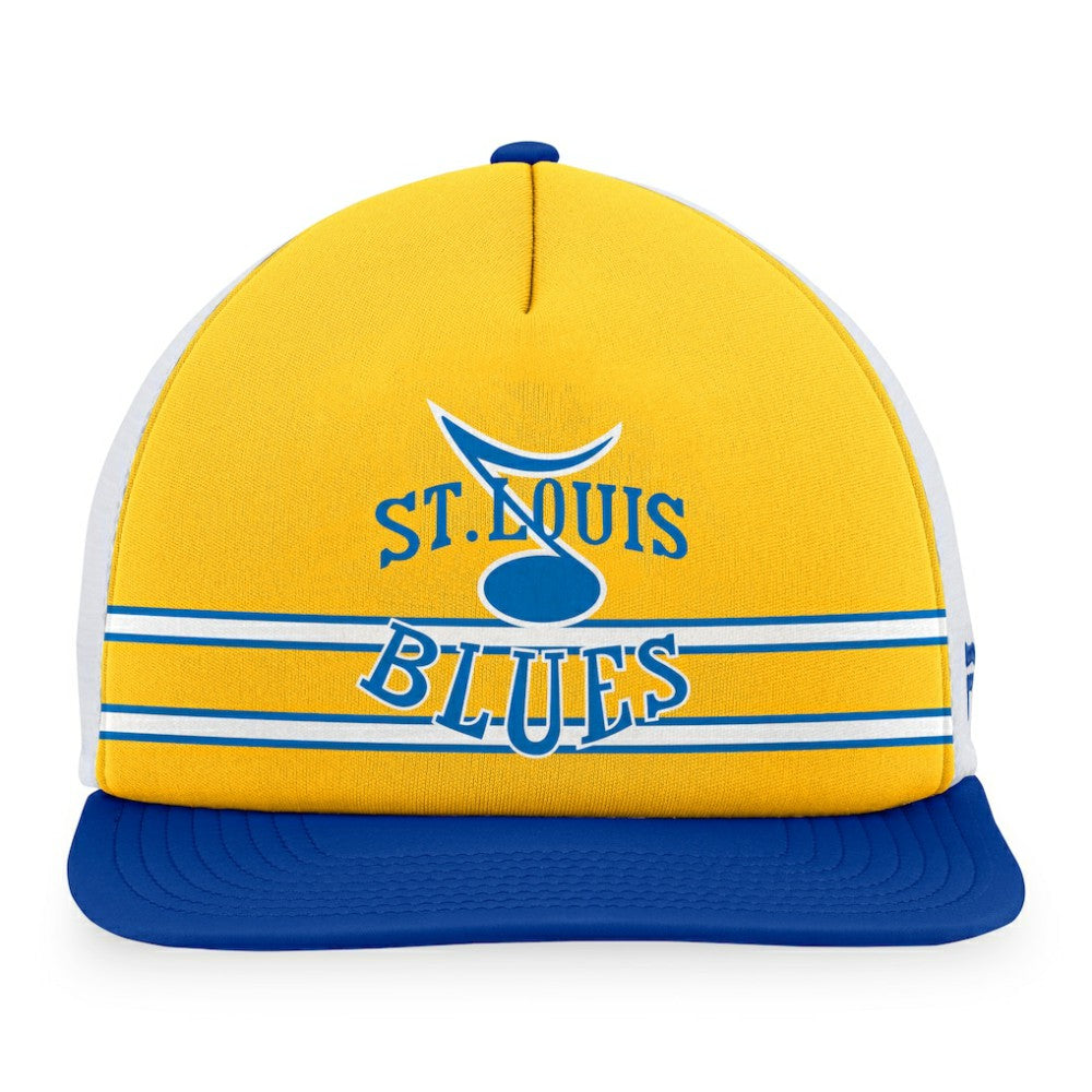 St. Louis Blues Fanatics Special Edition 2.0 Trucker Snapback Adjustable Hat - Gold/Blue | Fanatics sale