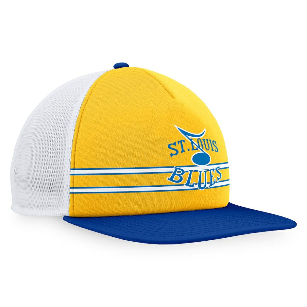 St. Louis Blues Fanatics Special Edition 2.0 Trucker Snapback Adjustable Hat - Gold/Blue | Fanatics sale
