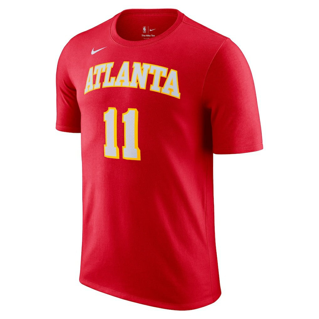 Nike Trae Young Atlanta Hawks Icon 2022/23 Name & Number T-Shirt Red