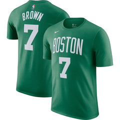 Nike Jaylen Brown Boston Celtics Icon 2022/23 Name & Number T-Shirt Kelly Green