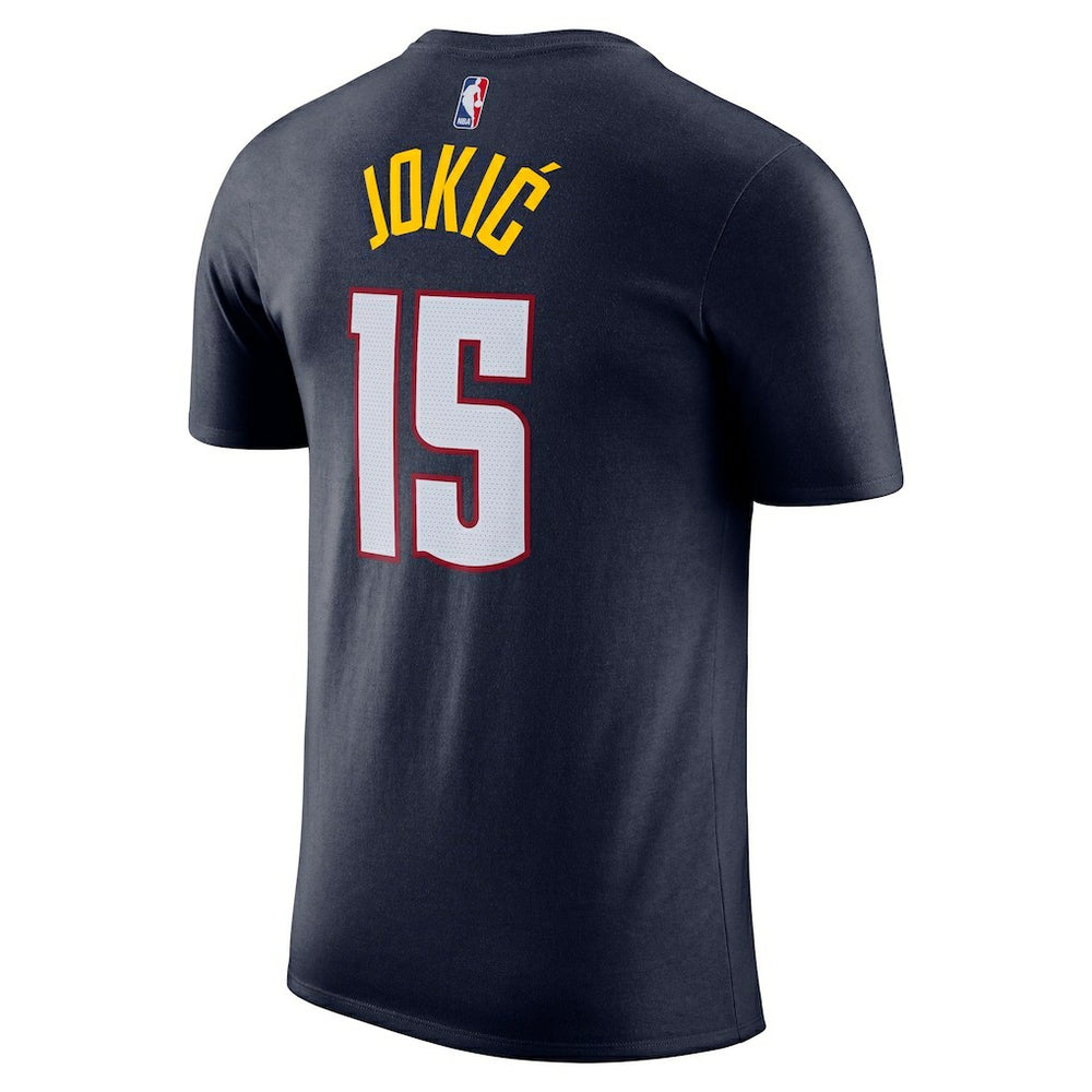 Nike Nikola Jokic Denver Nuggets Icon 2022/23 Name & Number T-Shirt Navy