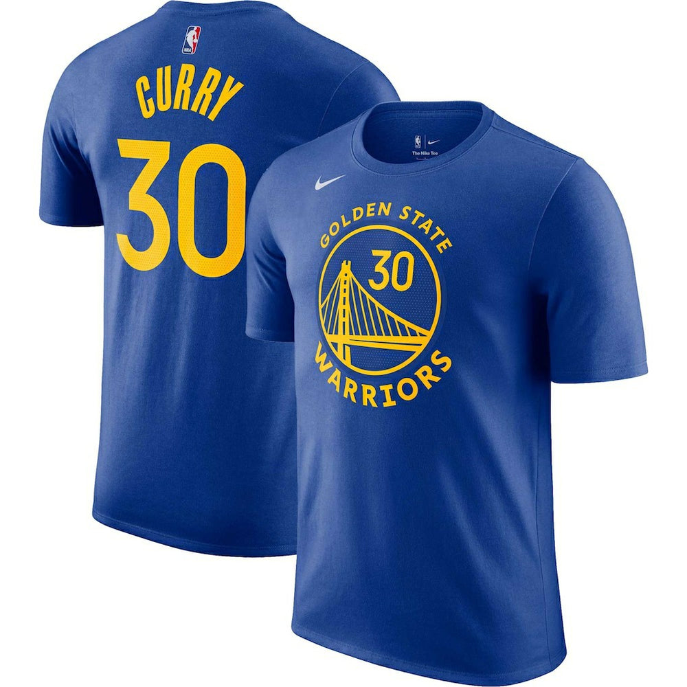 Nike Stephen Curry Golden State Warriors Icon 2022/23 Name & Number T-Shirt Royal