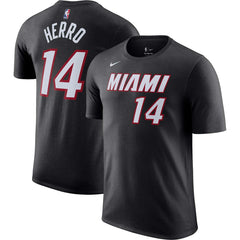 Nike Tyler Herro Miami Heat Icon 2022/23 Name & Number T-Shirt Black
