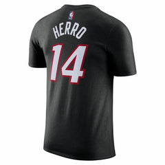 Nike Tyler Herro Miami Heat Icon 2022/23 Name & Number T-Shirt Black