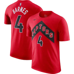 Nike Scottie Barnes Toronto Raptors Icon 2022/23 Name & Number T-Shirt Red
