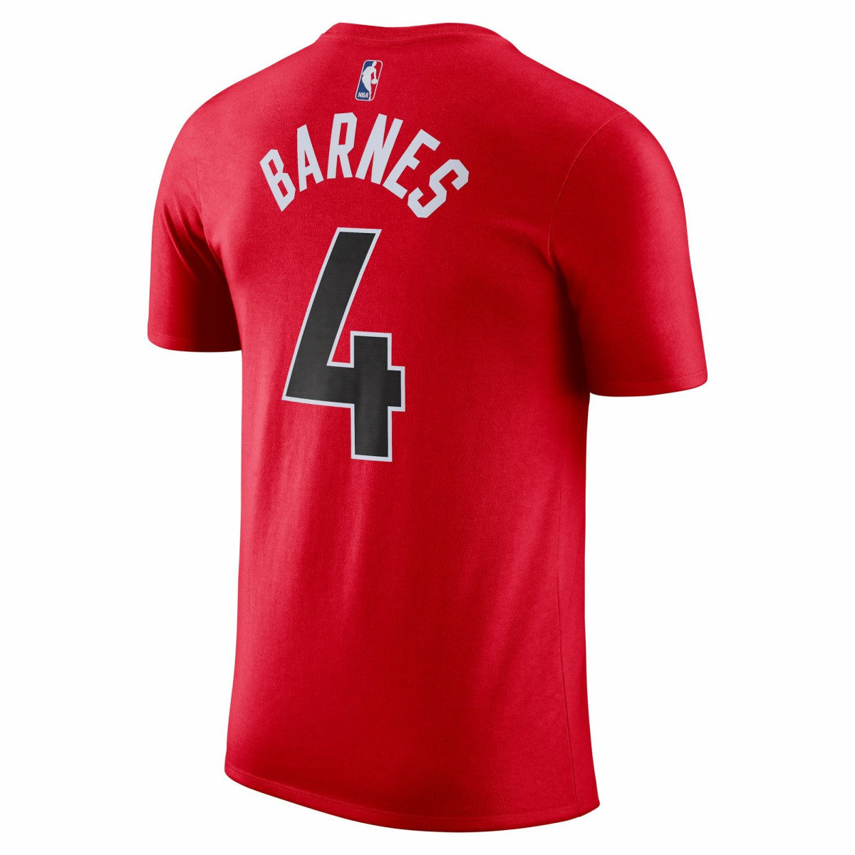 Nike Scottie Barnes Toronto Raptors Icon 2022/23 Name & Number T-Shirt Red