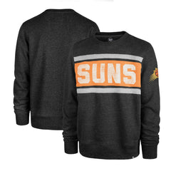 47 brand Phoenix Suns '47 Tribeca Emerson Pullover Sweatshirt Heather Black