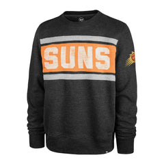47 brand Phoenix Suns '47 Tribeca Emerson Pullover Sweatshirt Heather Black
