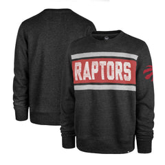 47 brand Toronto Raptors '47 Tribeca Emerson Pullover Sweatshirt Heather Black