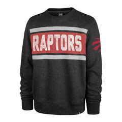 47 brand Toronto Raptors '47 Tribeca Emerson Pullover Sweatshirt Heather Black