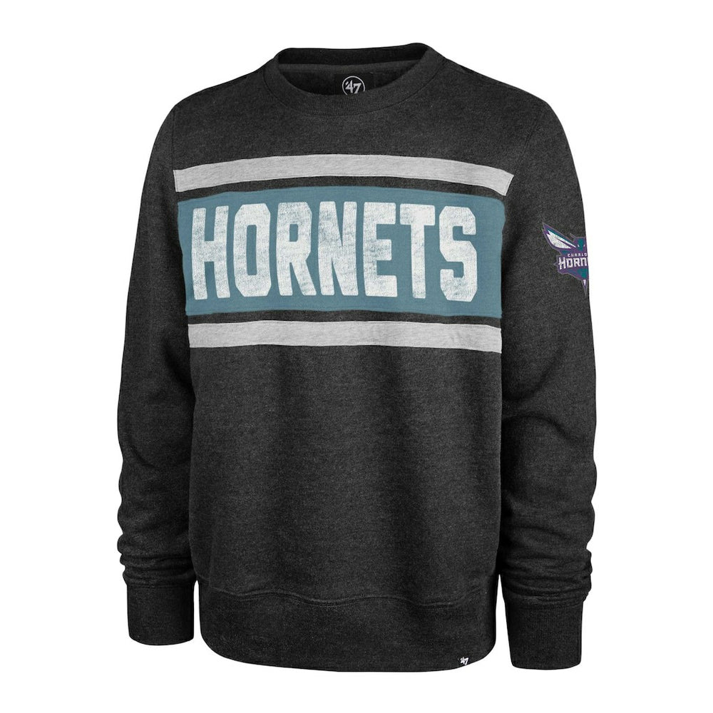47 brand Charlotte Hornets '47 Tribeca Emerson Pullover Sweatshirt Heather Black