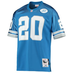 Barry Sanders Detroit Lions 1991 Authentic Throwback Retired Player Jersey - Blue - Mitchell & Ness