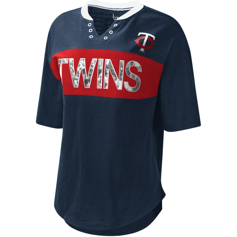 Minnesota Twins Touch Women's Lead Off Notch Neck T-Shirt Near Me