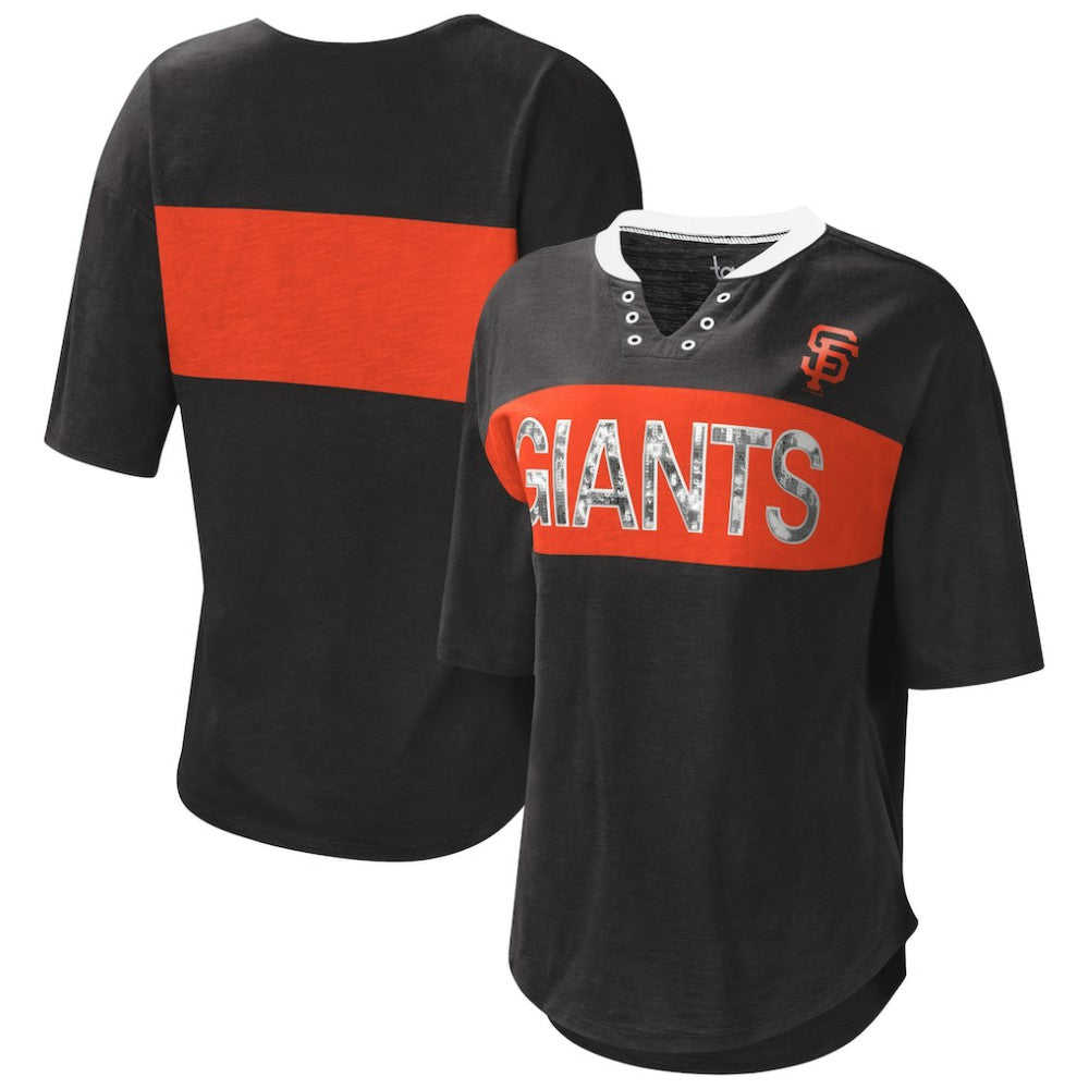 San Francisco Giants Touch Women's Lead Off Notch Neck T-Shirt Outlet