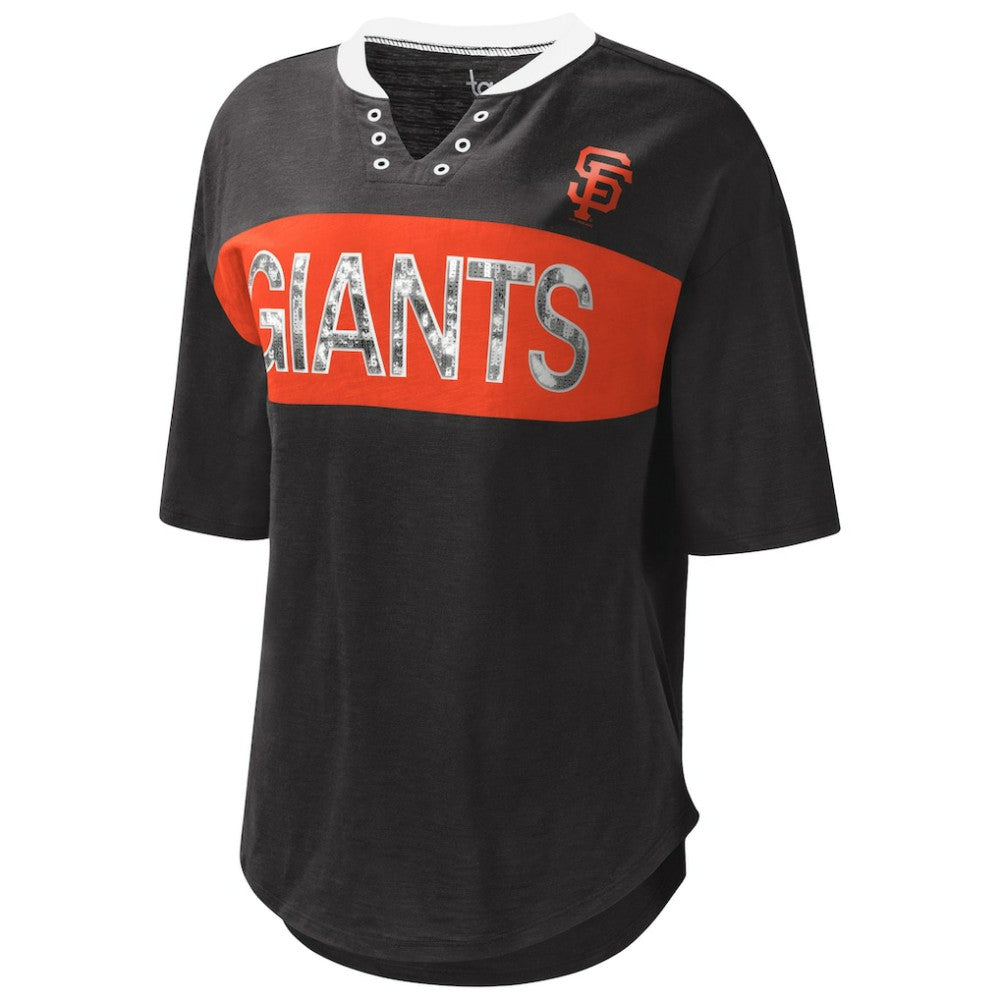 San Francisco Giants Touch Women's Lead Off Notch Neck T-Shirt Outlet