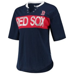 Boston Red Sox Touch Women's Lead Off Notch Neck T-Shirt Outlet