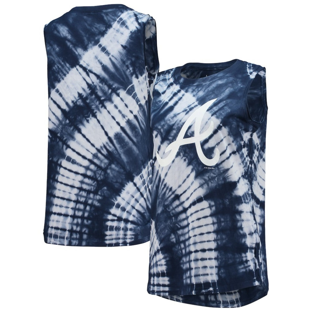 Atlanta Braves Touch Women's Money Ball Tie-Dye Tank Top Discount
