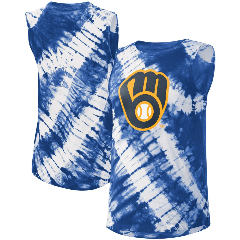 Milwaukee Brewers Touch Women's Money Ball Tie-Dye Tank Top Sale