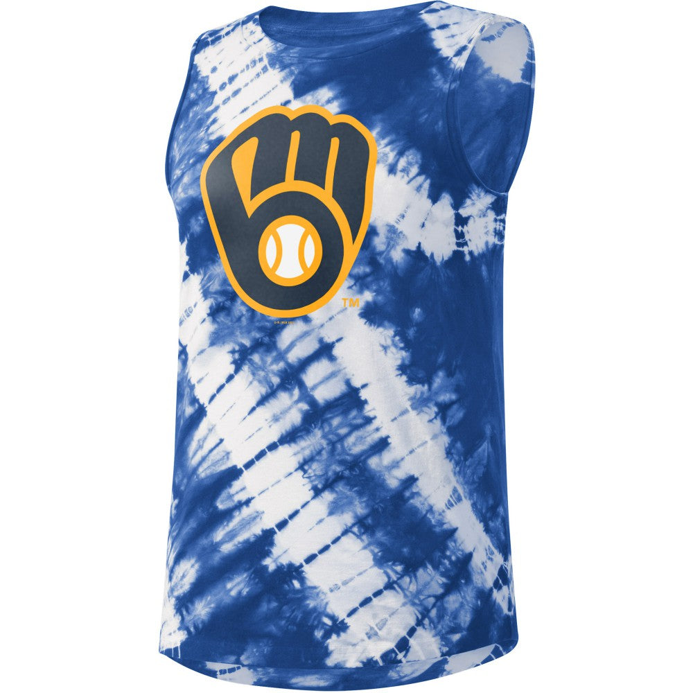 Milwaukee Brewers Touch Women's Money Ball Tie-Dye Tank Top Sale
