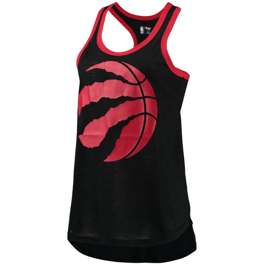 Toronto Raptors G-III Sports by Carl Banks Women's Showdown Scoop-Neck Racerback Tank Top Black