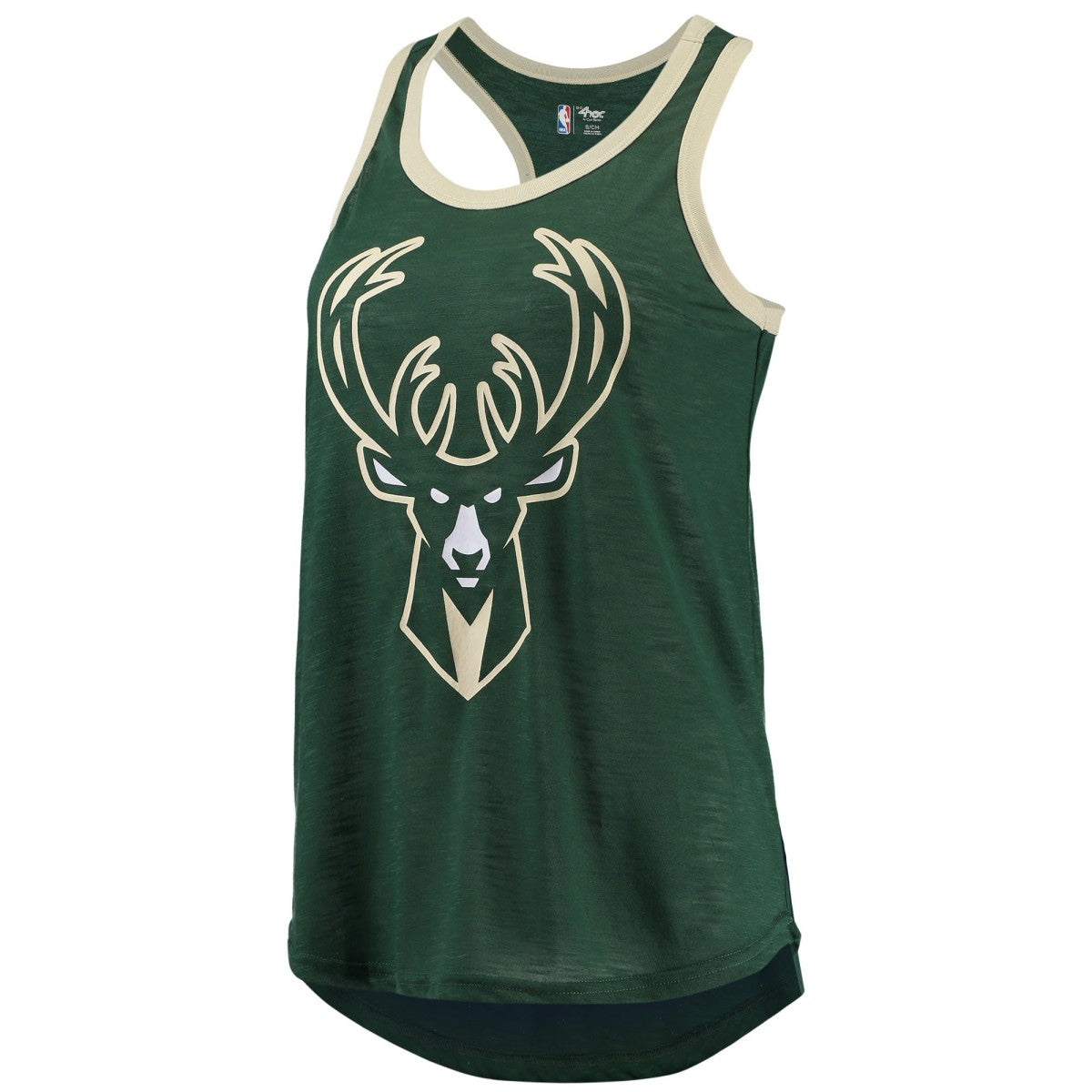 Milwaukee Bucks G-III Sports by Carl Banks Women's Showdown Scoop-Neck Racerback Tank Top Hunter Green