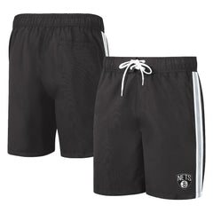 Brooklyn Nets G-III Sports by Carl Banks Sand Beach Volley Swim Shorts Black/Gray