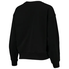 Brooklyn Nets DKNY Sport Women's Carrie Rhinestone Pullover Sweatshirt Black