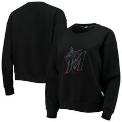 Miami Marlins DKNY Sport Women's Carrie Pullover Sweatshirt Online