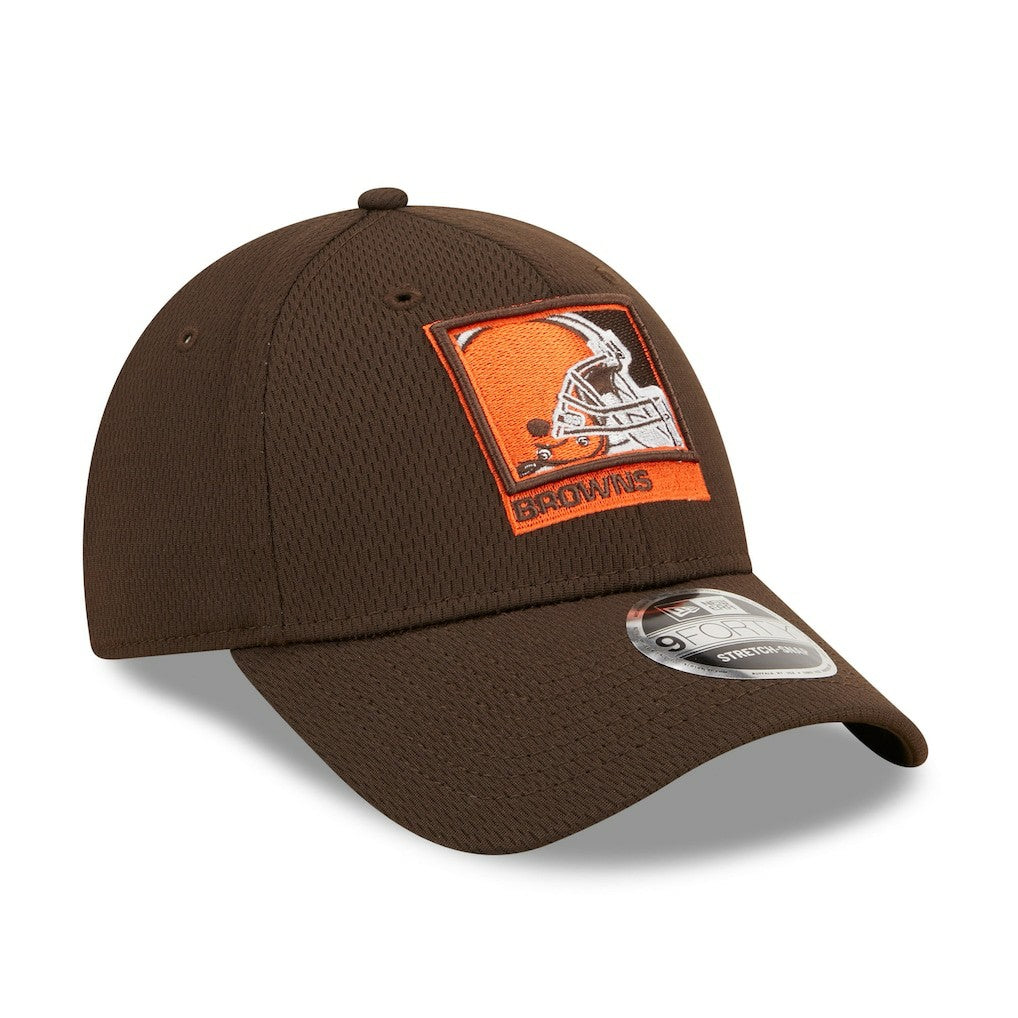 Cleveland Browns New Era Framed AF 9FORTY Snapback Hat - Brown - NFL
