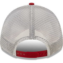 Arizona Cardinals New Era Logo Patch Trucker 9FORTY Snapback Hat - Cardinal/White - NFL