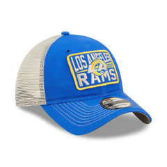 Los Angeles Rams New Era Devoted Trucker 9TWENTY Snapback Hat - Royal/Natural - NFL