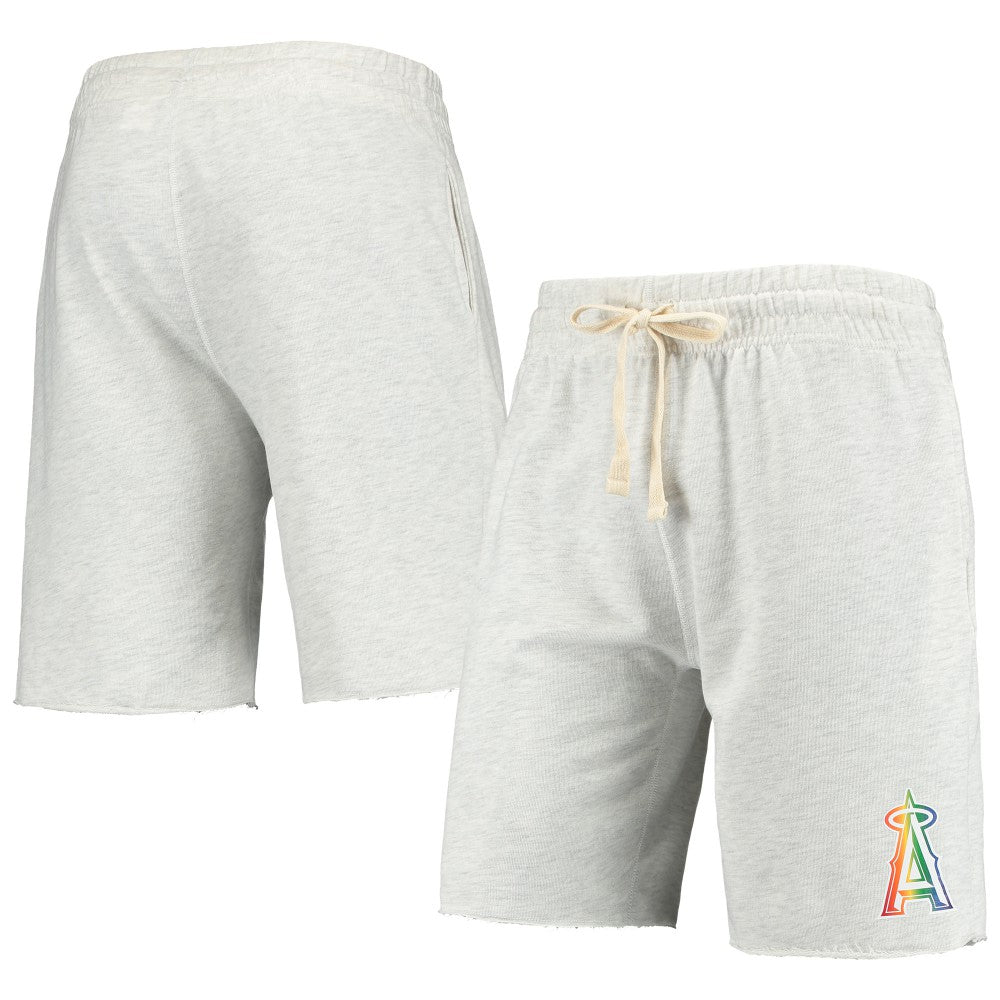 Los Angeles Angels Concepts Sport Mainstream Logo Terry Tri-Blend Shorts for sale