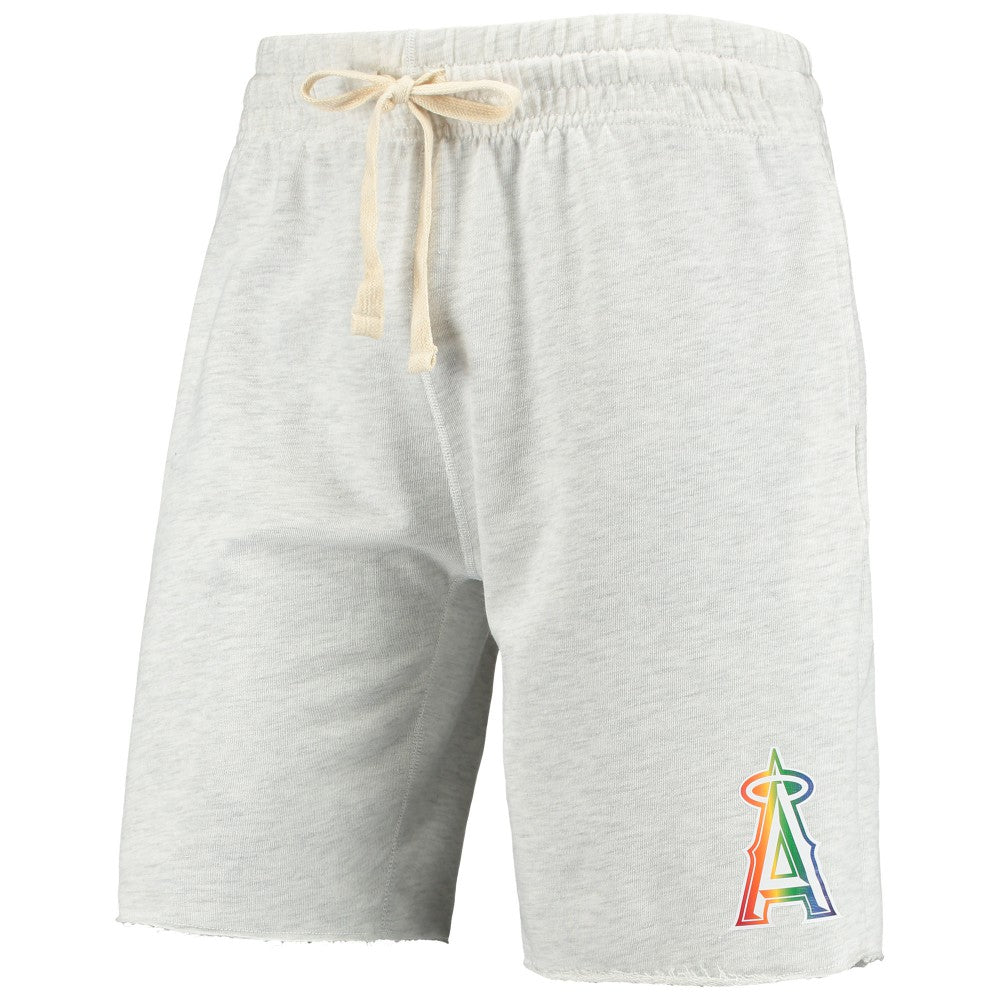 Los Angeles Angels Concepts Sport Mainstream Logo Terry Tri-Blend Shorts for sale